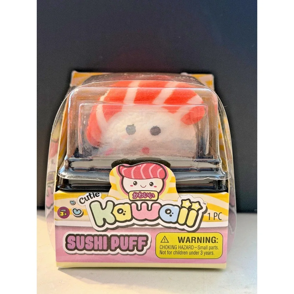 New Ja-Ru Kawaii Cutie Sushi Puff Squishy Toys Sensory Stress Relief Puffs